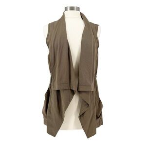 FATE Open Cinch-Waist Drape Vest L